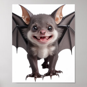 Póster Murciélago Vampiro Lindo