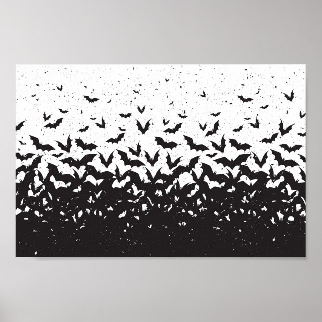 Póster Murciélagos en vuelo (Frente)