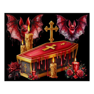 Póster Murciélagos Vampiros