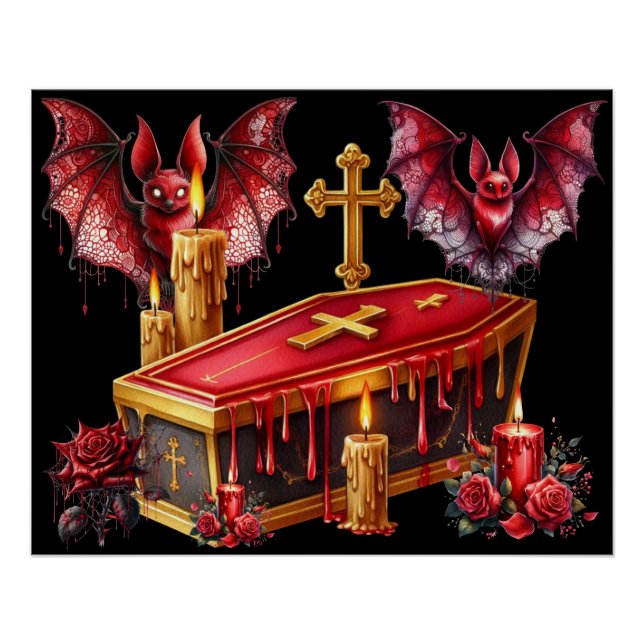 Póster Murciélagos Vampiros (Anverso)