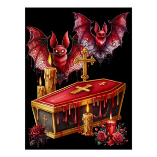 Póster Murciélagos Vampiros
