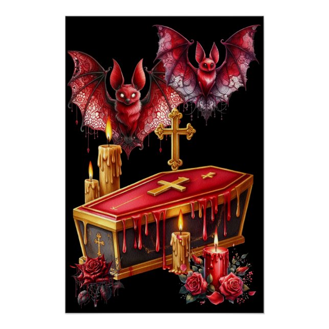 Póster Murciélagos Vampiros (Anverso)