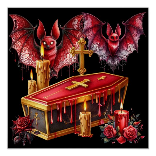 Póster Murciélagos Vampiros (Anverso)