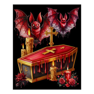 Póster Murciélagos Vampiros