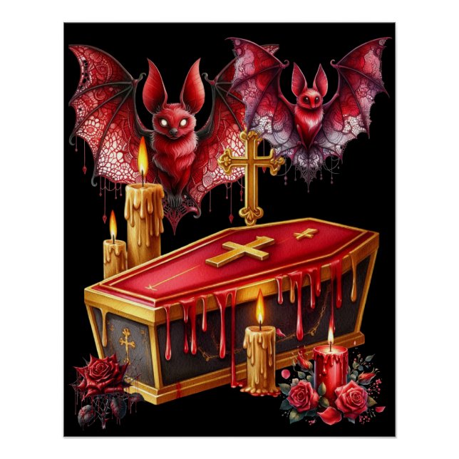 Póster Murciélagos Vampiros (Anverso)