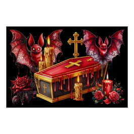 Póster Murciélagos Vampiros