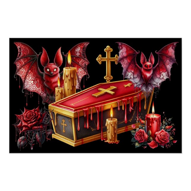 Póster Murciélagos Vampiros (Anverso)