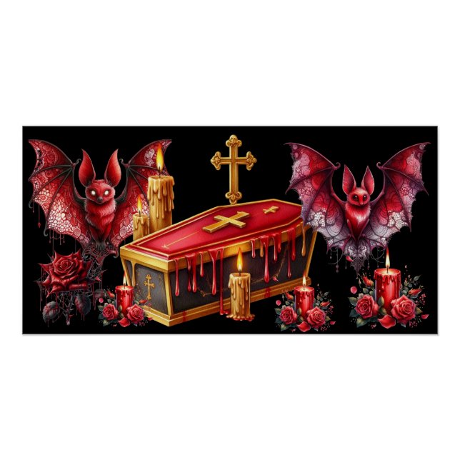 Póster Murciélagos Vampiros (Anverso)