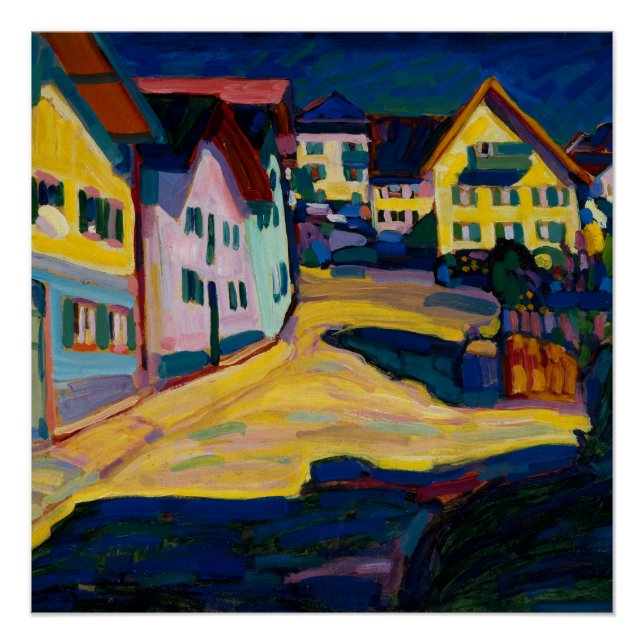 Póster Murnau Burggrabenstrasse 1 - Wassily Kandinsky (Anverso)