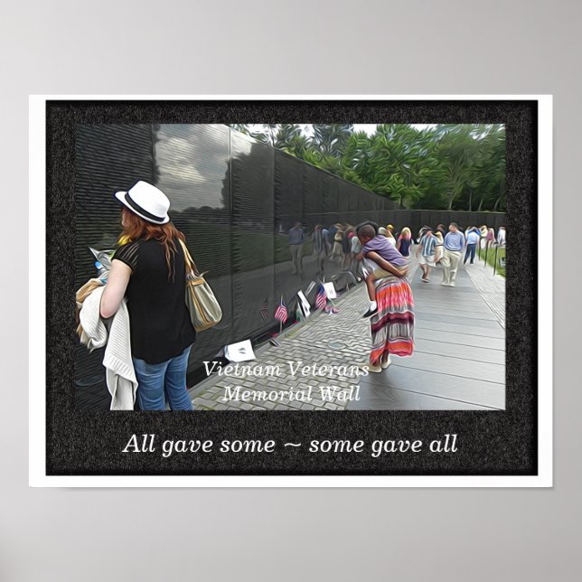 Póster Muro conmemorativo de veteranos de Vietnam _ Impre (Frente)