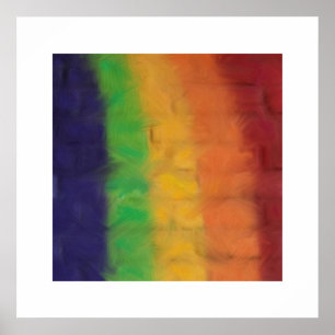 Póster Muro de arcoiris