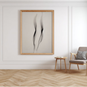 Póster Muro de arte minimalista abstracto de tinta para d
