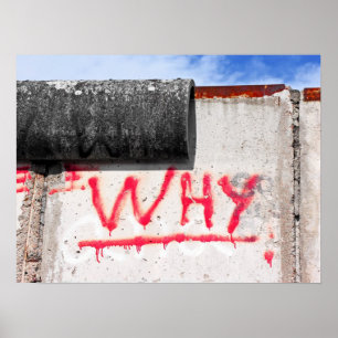 Póster ¿Muro de Berlín, pintada, por qué?