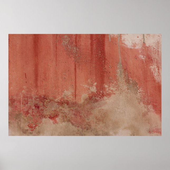 PÓSTER MURO DE CONCRETO ROJO Y BLANCO (Frente)