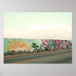 Póster Muro de graffiti