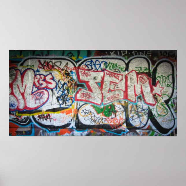 Póster Muro de graffiti (Frente)