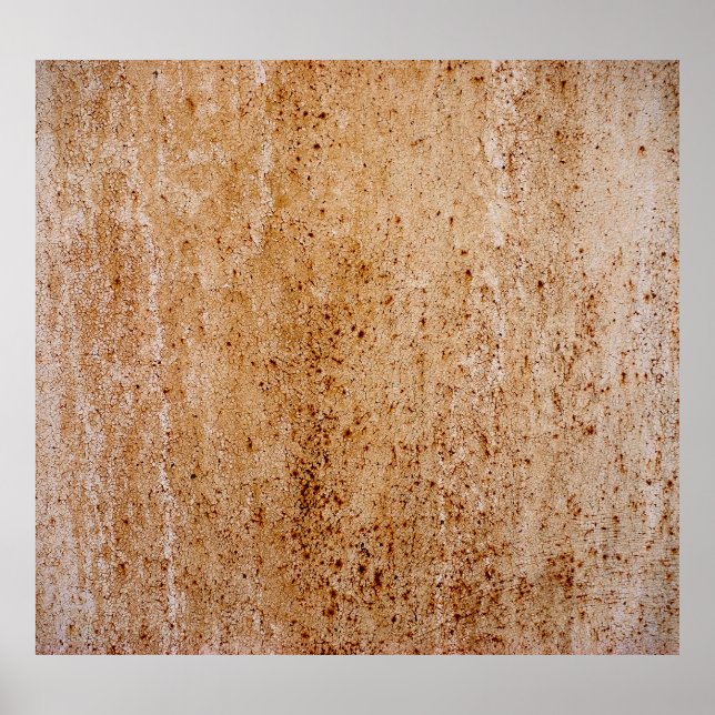 Póster Muro de hierro rusto, detalles de textura. (Frente)