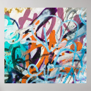 Póster Muro de hormigón templado, textura gruesa.