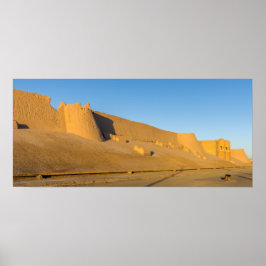 Póster Muro de la ciudad de Khiva - Uzbekistán