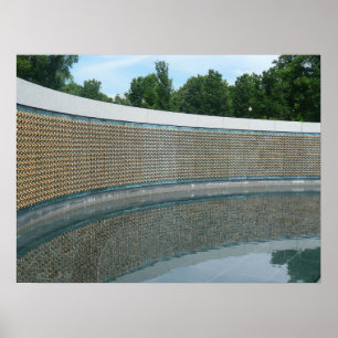 Póster Muro de la Libertad del Monumento a la Segunda Gue