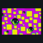 Póster Muro de la visión<br><div class="desc">Muro de la visión. 04/03/2023,  Ken Gage. Medios mixtos: surrealismo pop abstracto.</div>