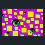 Póster Muro de la visión<br><div class="desc">Muro de la visión. 04/03/2023,  Ken Gage. Medios mixtos: surrealismo pop abstracto.</div>