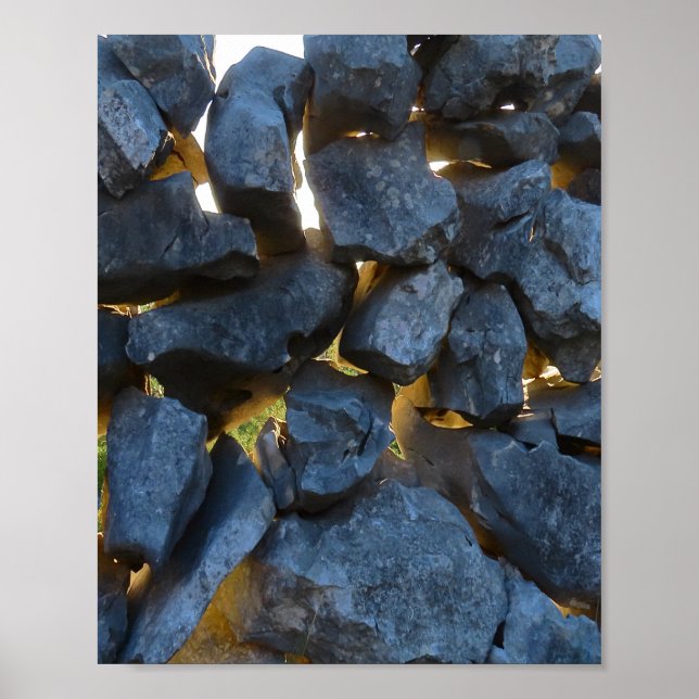 Póster Muro de piedra de estilo croata (Frente)