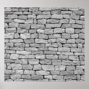 Póster Muro de piedra gris, fondo abstracto.