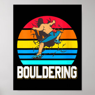 Póster Muro de rollo retro de mujeres destroza escalada i