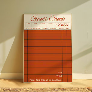 Póster Muro estético de cocina para huéspedes del Retro D