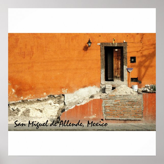 Póster Muro naranja (Frente)