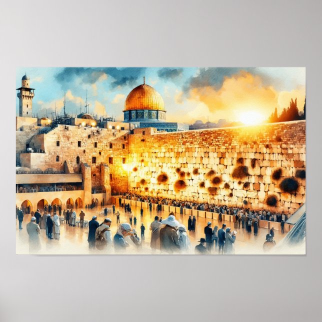 Póster Muro Occidental Jerusalén (Frente)