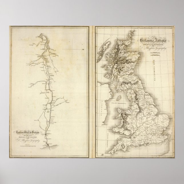 Póster Muro romano en Gran Bretaña (Frente)