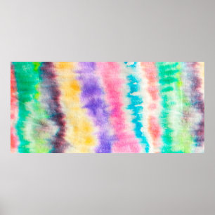 Póster Muro Sucio Índigo. Tye Bohemian. Splash amarillo