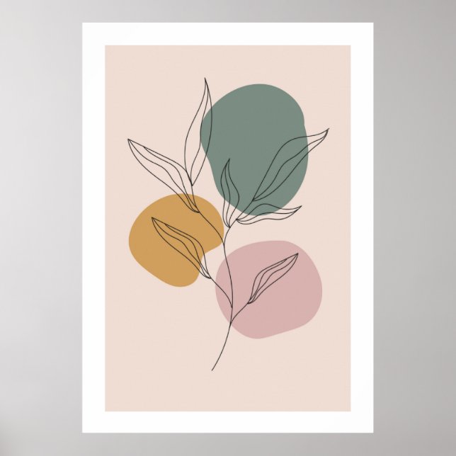 Póster Muro tropical moderno (Frente)