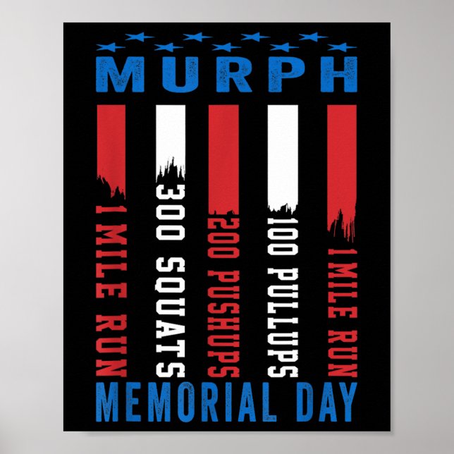 Póster Murph Challenge American Memorial Day (Frente)