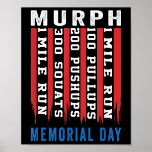Póster Murph Challenge American Memorial Day gimnasio