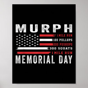Póster Murph Challenge American Memorial Day gimnasio