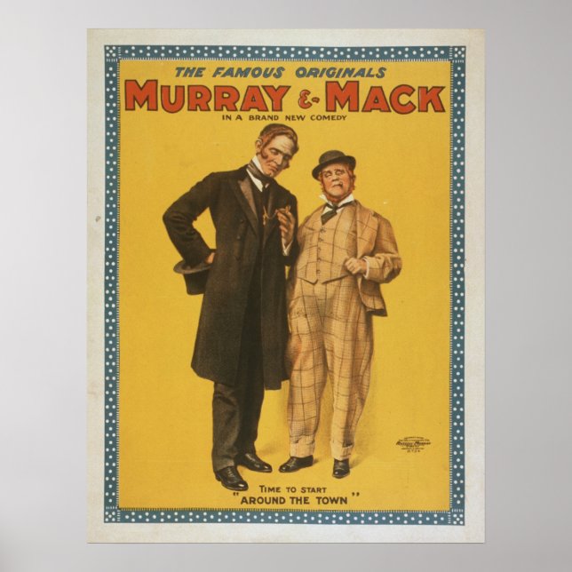 Póster Murray & Mack, una vieja comedia teatral (Frente)