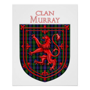 Póster Murray Tartan Scottish Plaid Lion Rampant