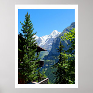 Póster Murren en Suiza