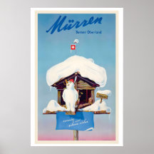 Mürren Oberland de Berna Suiza Esquí Antiguo