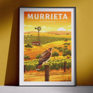 Póster Murrieta California Antiguo