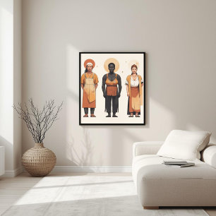 Póster Musa Moderna – Geometría Femenina Abstracta