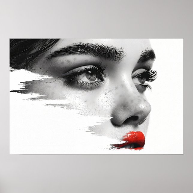 Póster Musa monocroma: Un vistazo a la gracia (Frente)