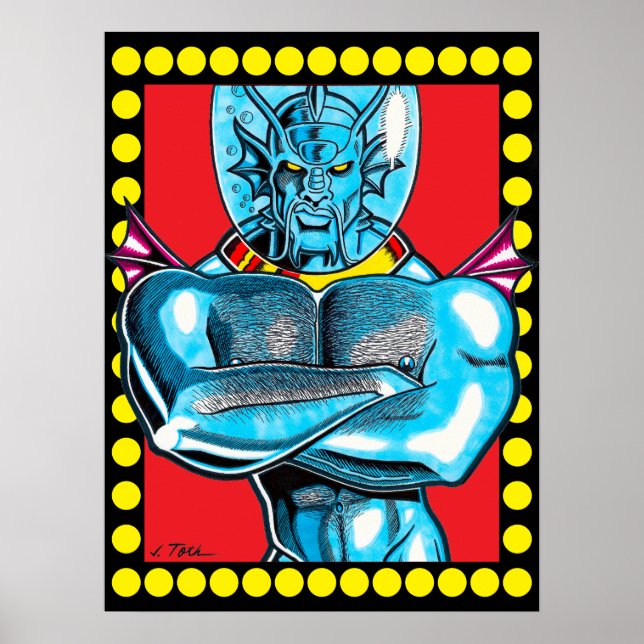 Póster Musclemen de Marte™: Poster Mermaster™ (Frente)