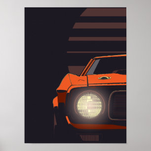 Póster Músculo Americano Clásico