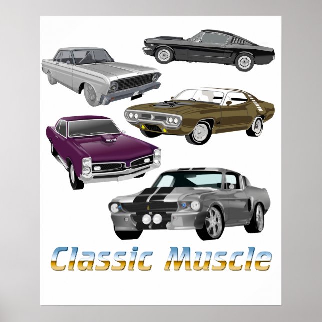 Póster músculo clásico (Frente)