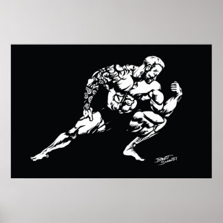 Póster Músculo Tatto Bodybuilder