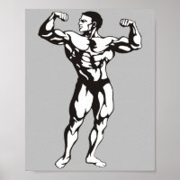 músculos del constructor de cuerpos humanos